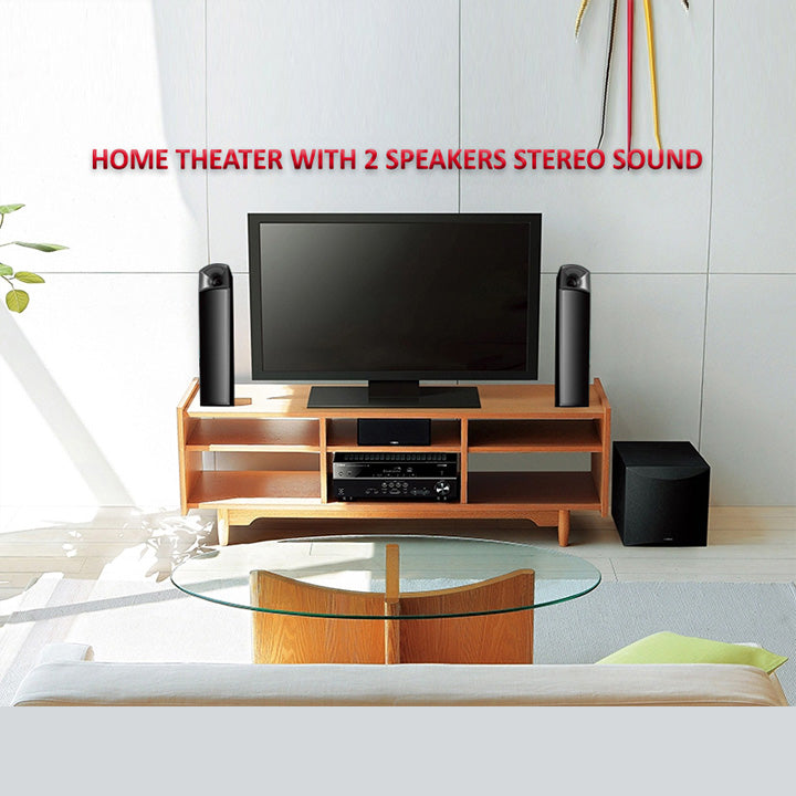 Pii Tech 2.1 Channel 100W Max Power and 40W RMS Home Theatre System with 2 Satellite Speakers / Convertible Soundbar