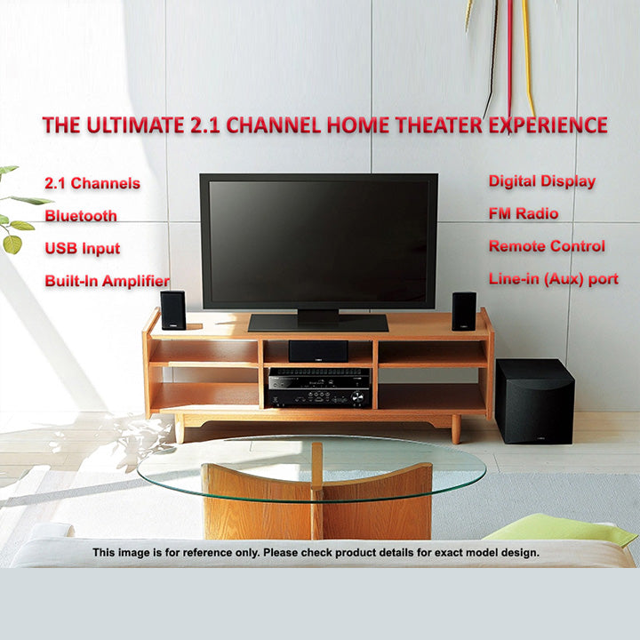 Pii Tech 2.1 Channel 150W Max Power and 60W (RMS) Multimedia Home Theatre System with 2 Satellite Speakers