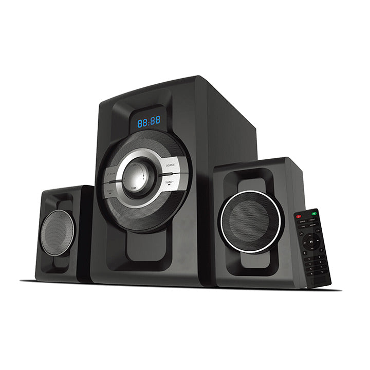 Pii Tech 2.1 Channel 150W Max Power and 60W (RMS) Multimedia Home Theatre System with 2 Satellite Speakers