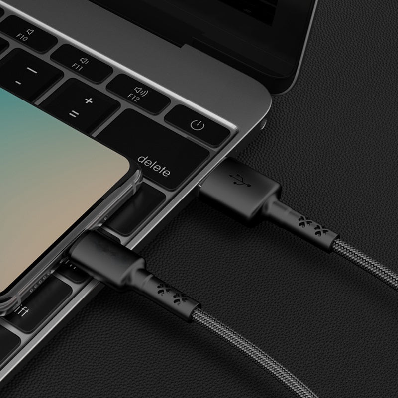Pii Tech Unbreakable 3A Fast Charging Cable, USB Type A to C, Nylon Braided, 1.2 metre length