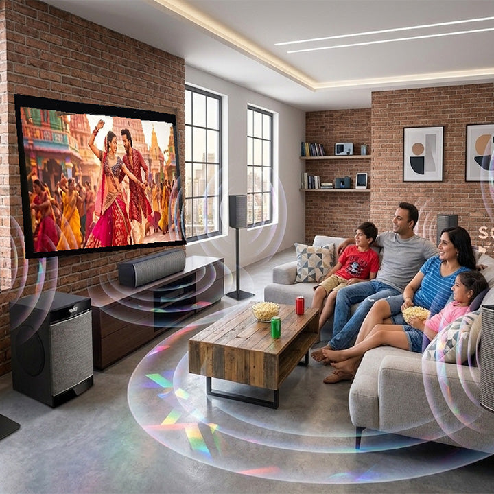 Pii Tech 5.1 Channel 360W Max Power and 145W (RMS) Output Home Theatre System with 5 Satellite Speakers