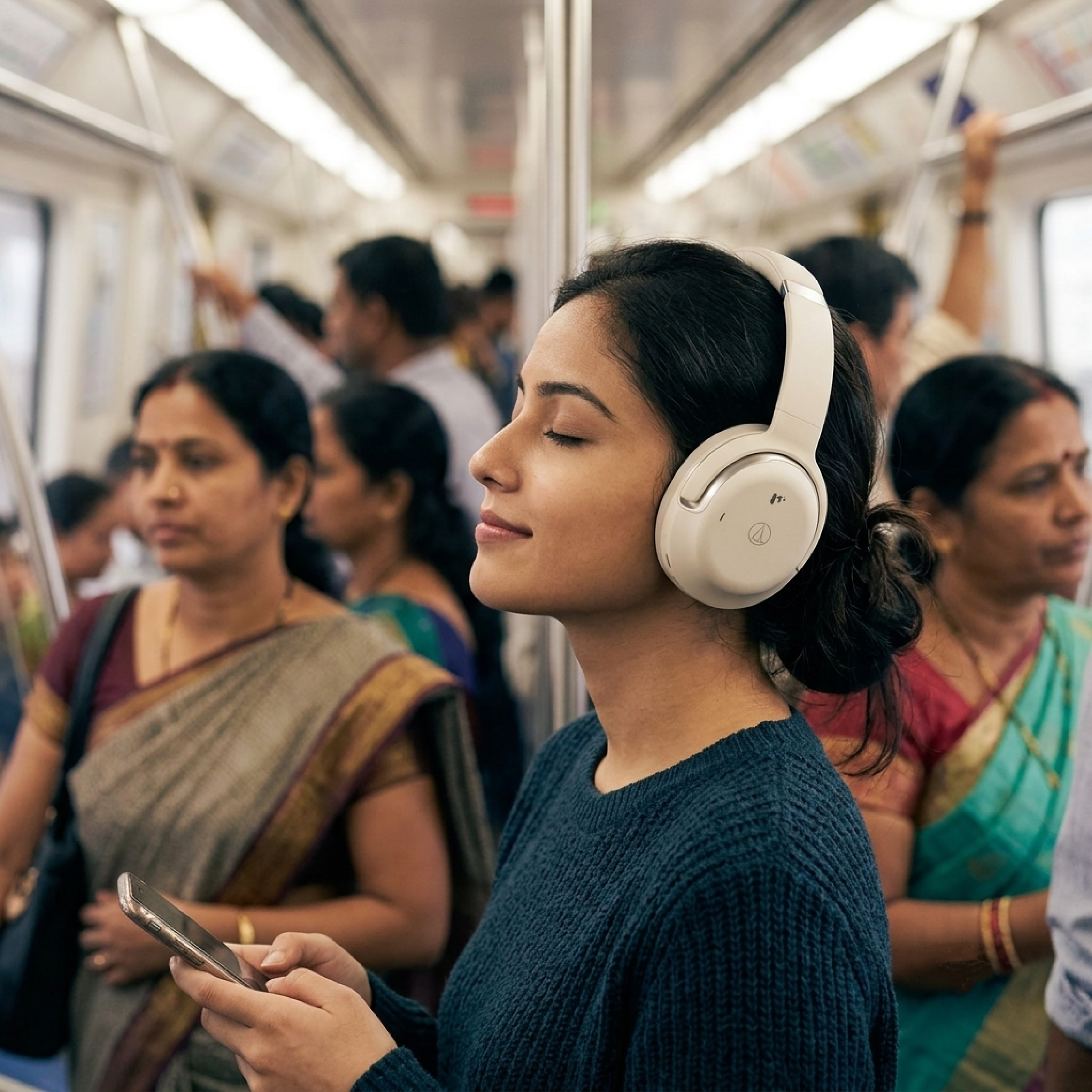 Pii Tech Anthem Bluetooth Headphone with Stunning Sound Quality, Active Noise Cancellation (ANC), 60 hrs playback and Premium Carry Case