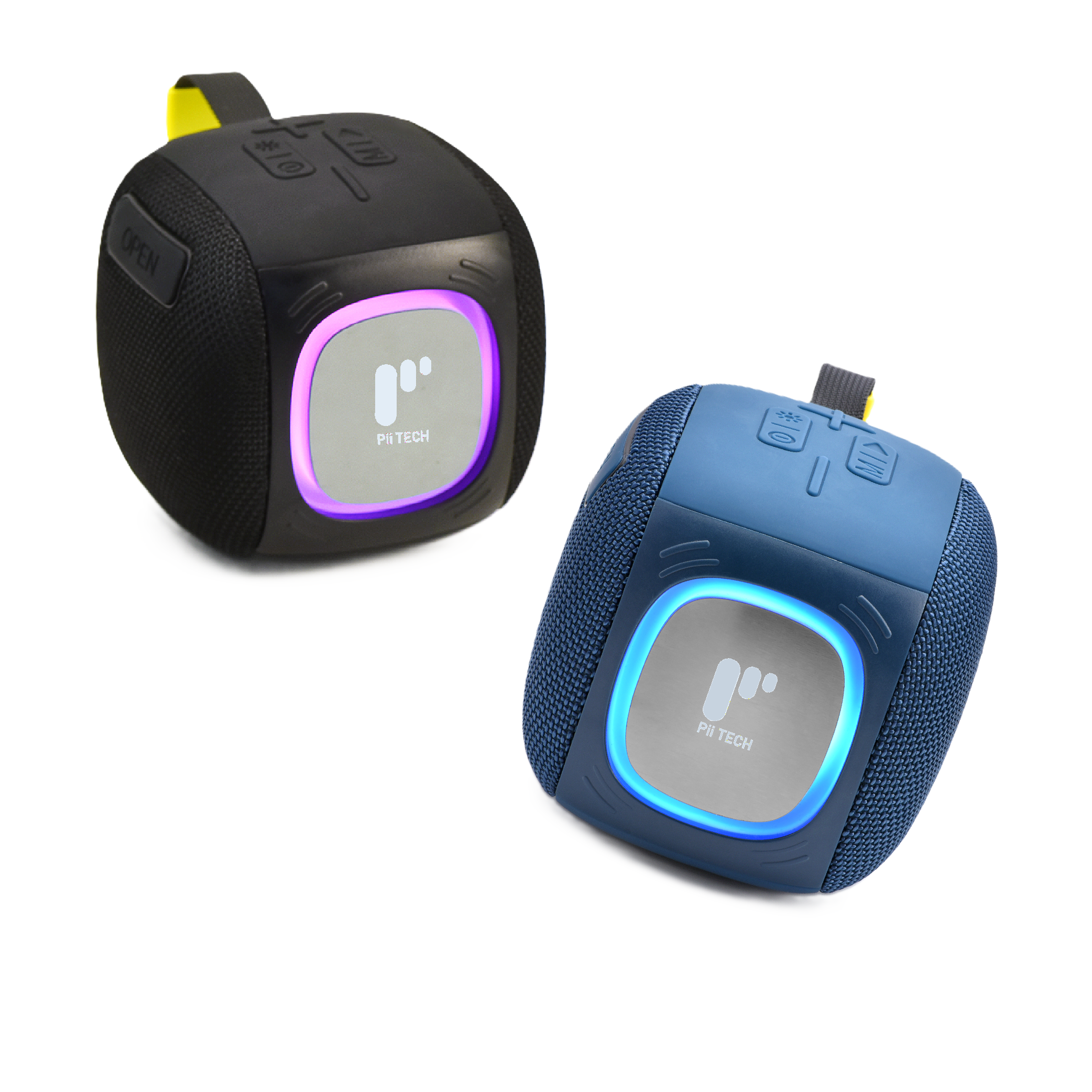 Pii Tech BassPower X, 16W Bluetooth Wireless Speaker with Powerful Sound, Deep Bass and RGB LED Lights