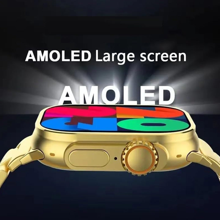 Pii Tech Blaze Smartwatch with 2.01" AMOLED Screen, Working Crown and Metal Body