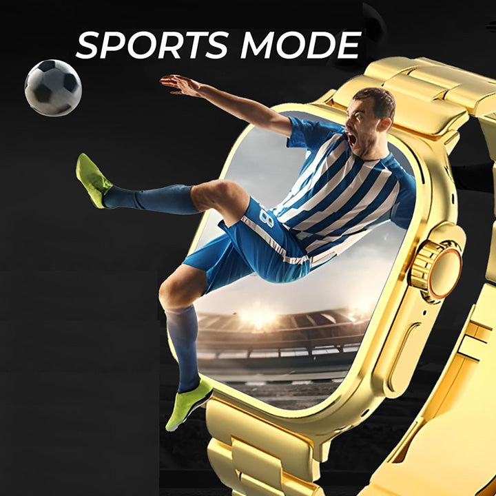 Pii Tech Blaze Smartwatch with 2.01" AMOLED Screen, Working Crown and Metal Body
