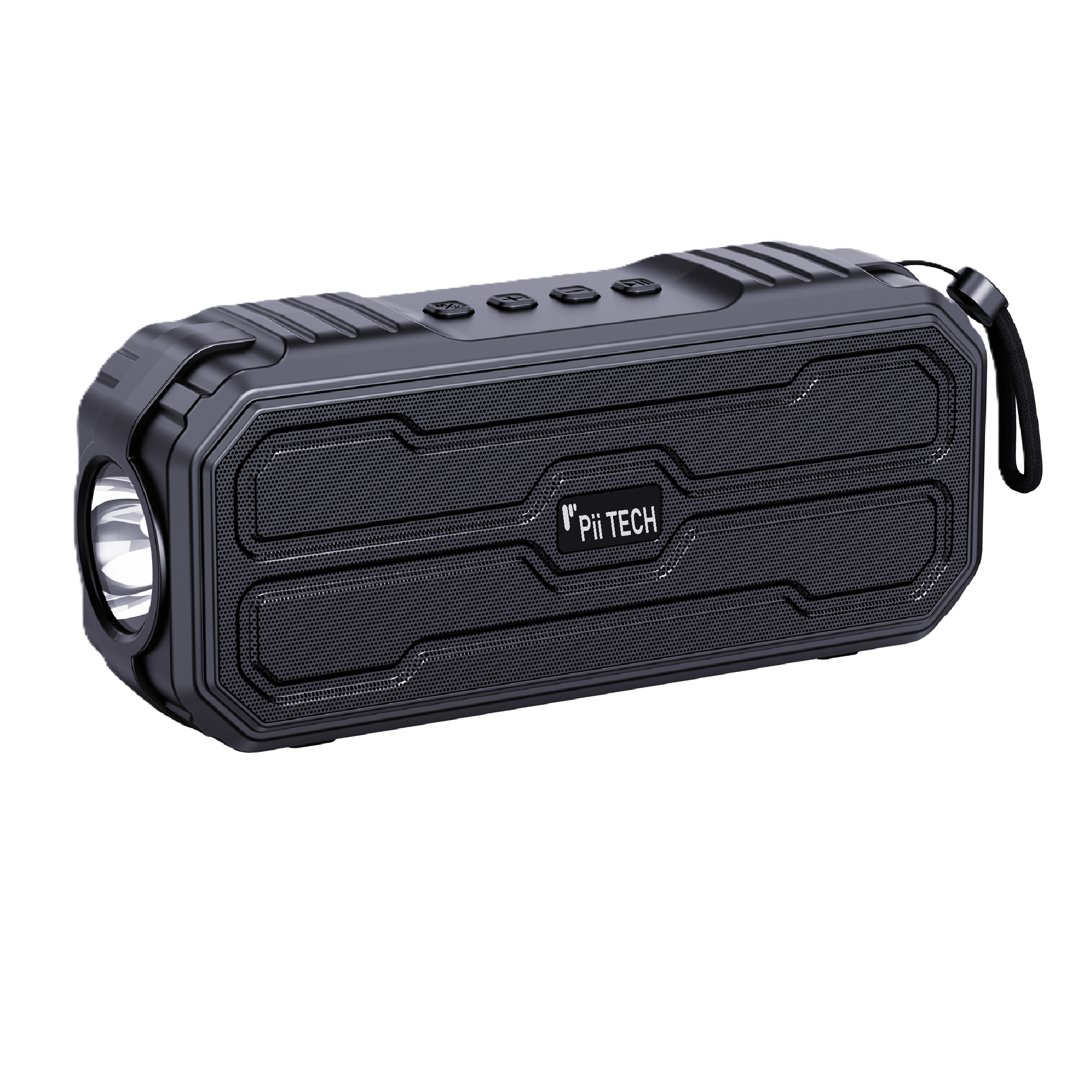 Pii Tech Buddy, 5W Portable Bluetooth Wireless Speaker with Torch
