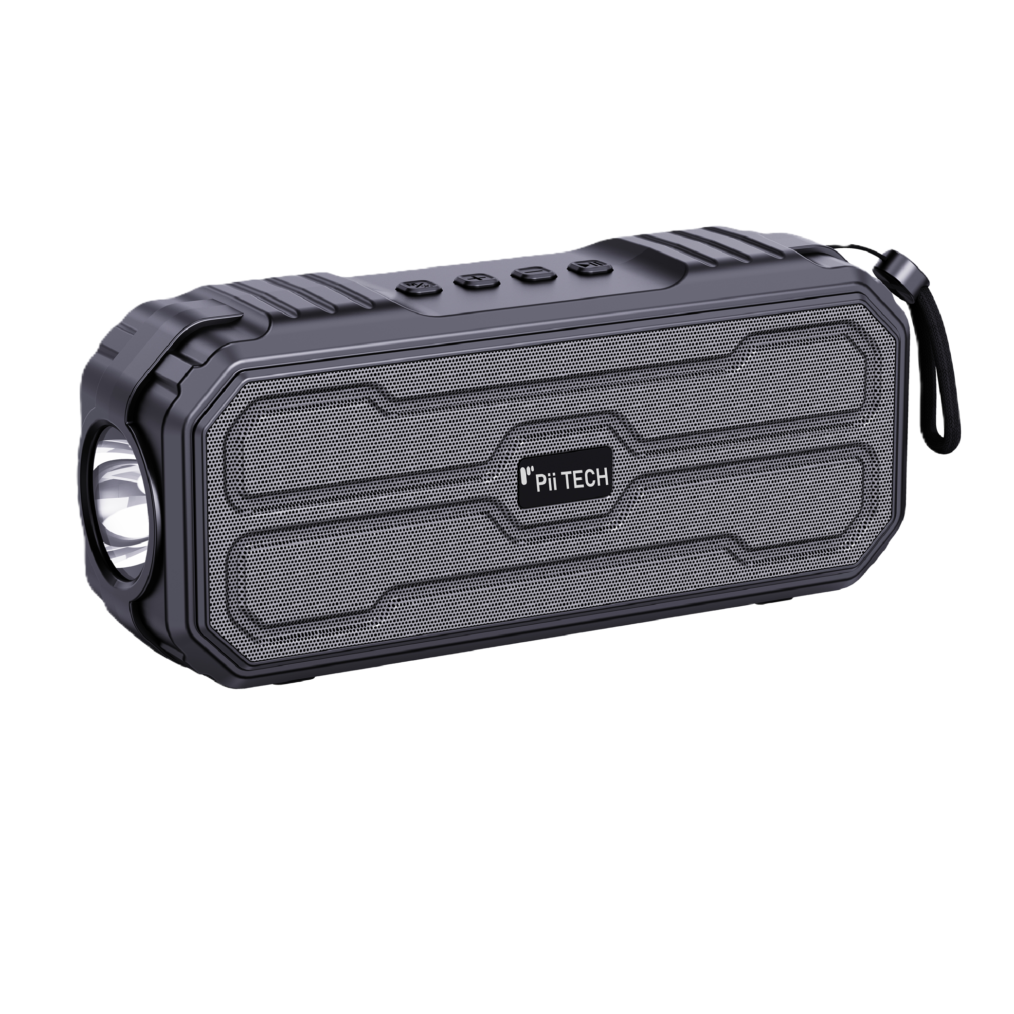 Pii Tech Buddy, 5W Portable Bluetooth Wireless Speaker with Torch