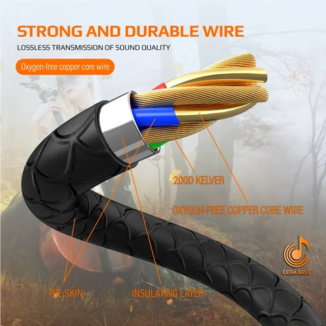Pii Tech D21-M in-Ear Wired Earphones with 3.5mm jack and Metal buds; Perfect for Calls, Entertainment and Gaming