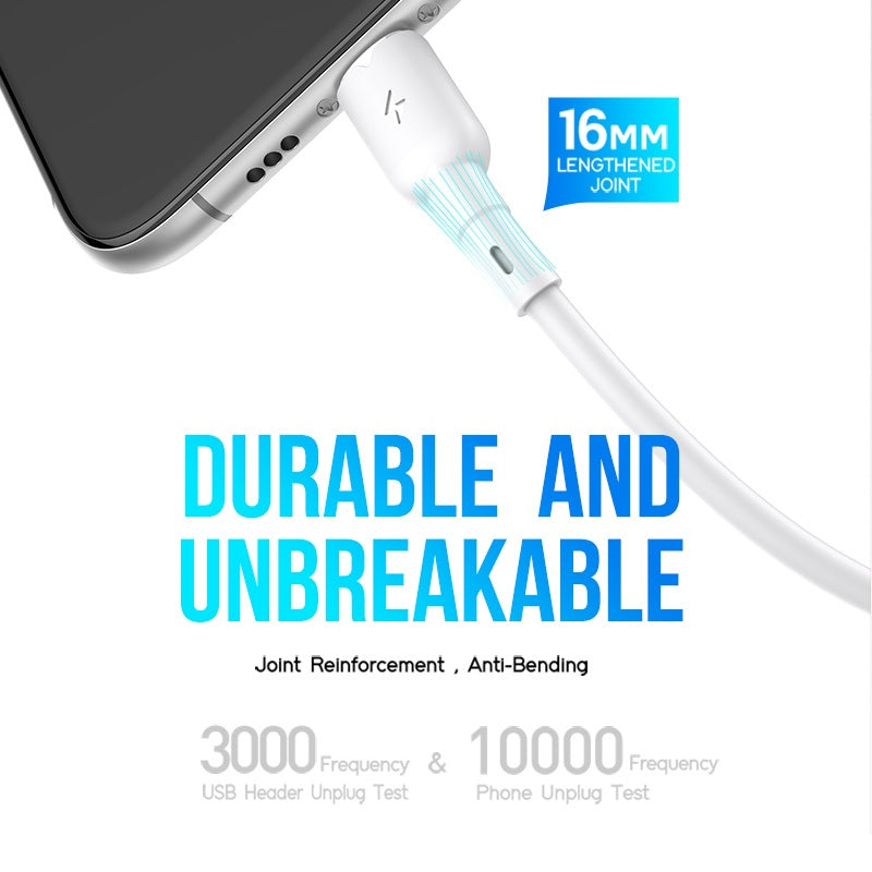 Pii Tech Fast Charging Cable, Anti-Break build quality, USB Type A to C, 1 meter length