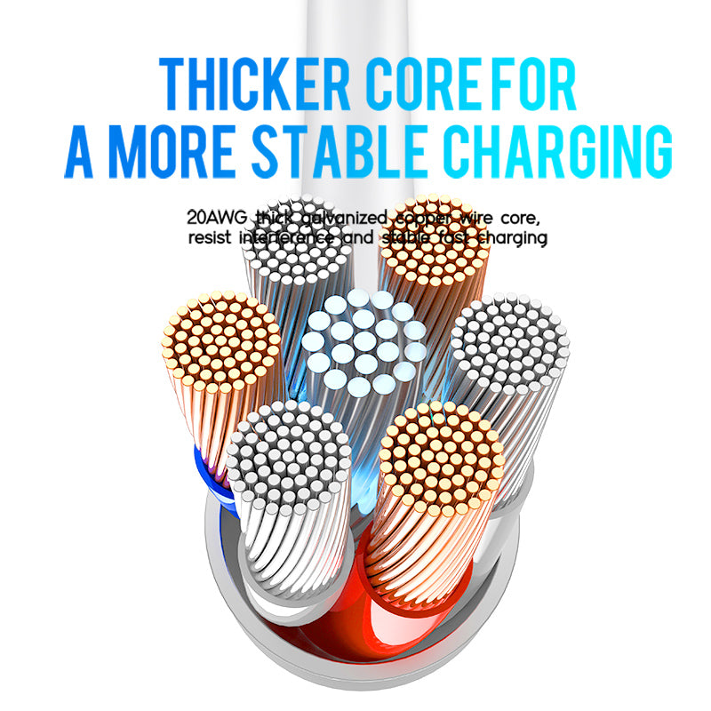 Pii Tech Fast Charging Cable, Anti-Break build quality, USB Type A to C, 1 meter length