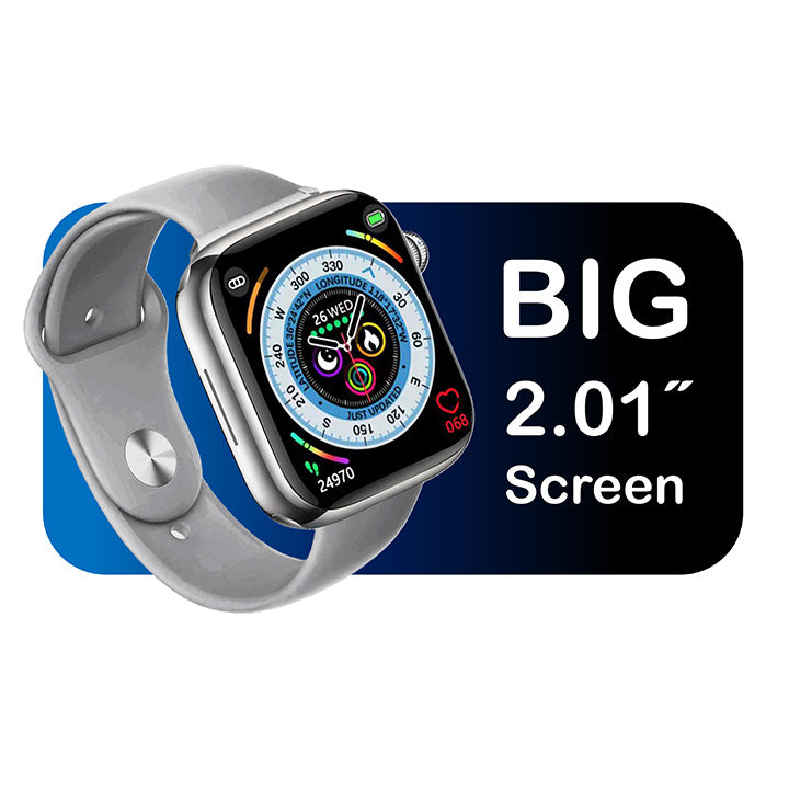 Pii Tech Fusion Combo (2.01" Smartwatch + 7 Changeable Straps)