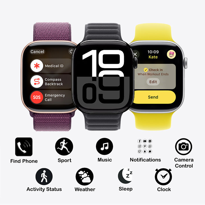 Pii Tech Fusion Combo (2.01" Smartwatch + 7 Changeable Straps)