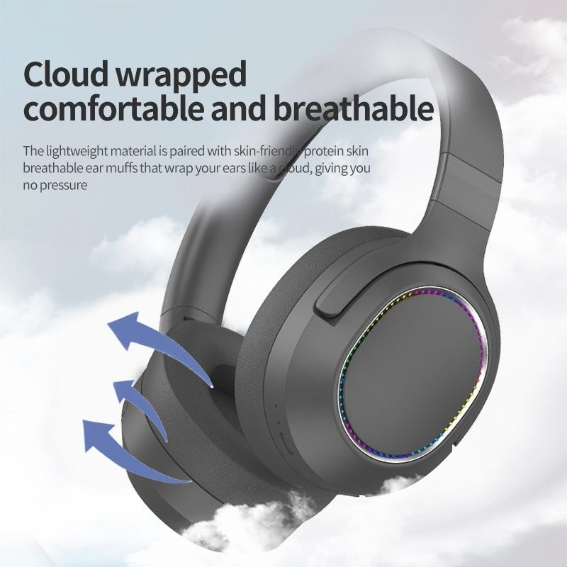 Pii Tech GlowStrike Bluetooth Headphones with RGB LED lights, 24 Hrs playback