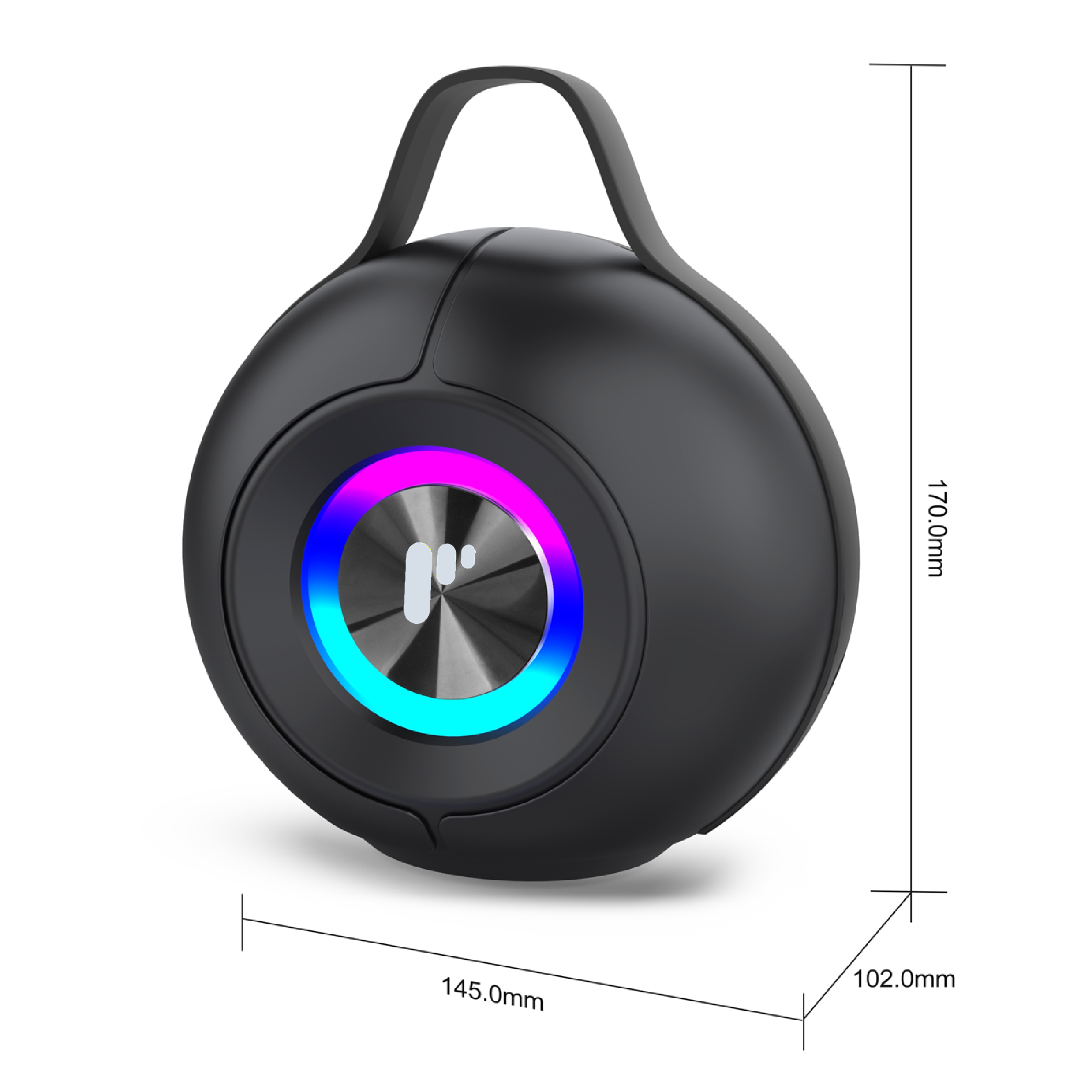 Pii Tech HY 10W Bluetooth Wireless Speaker with Colorful LED Lights