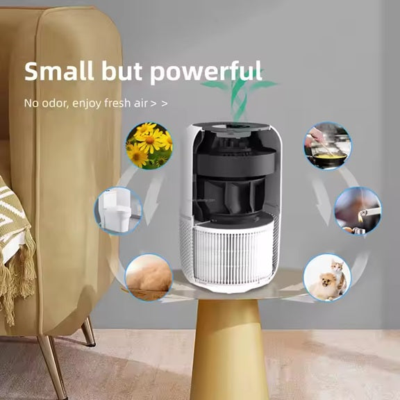 Pii Tech Mini Smart Air Purifier with 3 Stage Filter, UV Sterilization and WiFi Connectivity