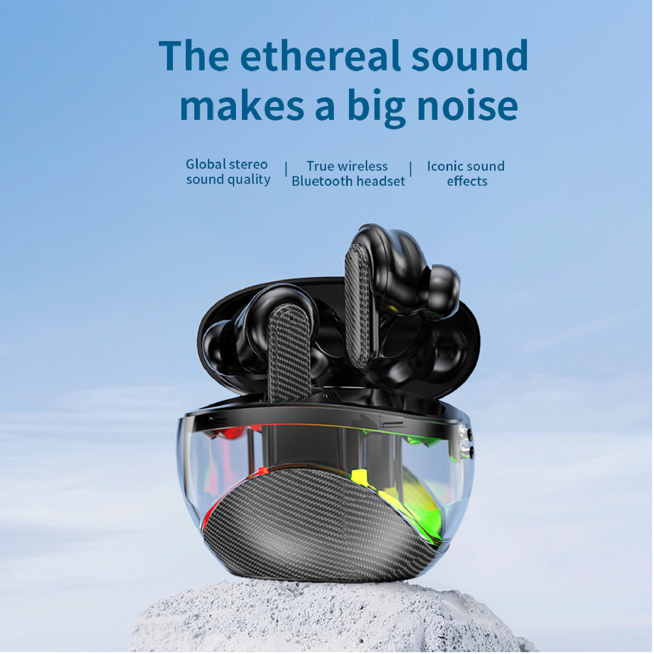 Pii Tech Neo+ Bluetooth earbuds with RGB Lights, ANC and 30 hrs Playtime