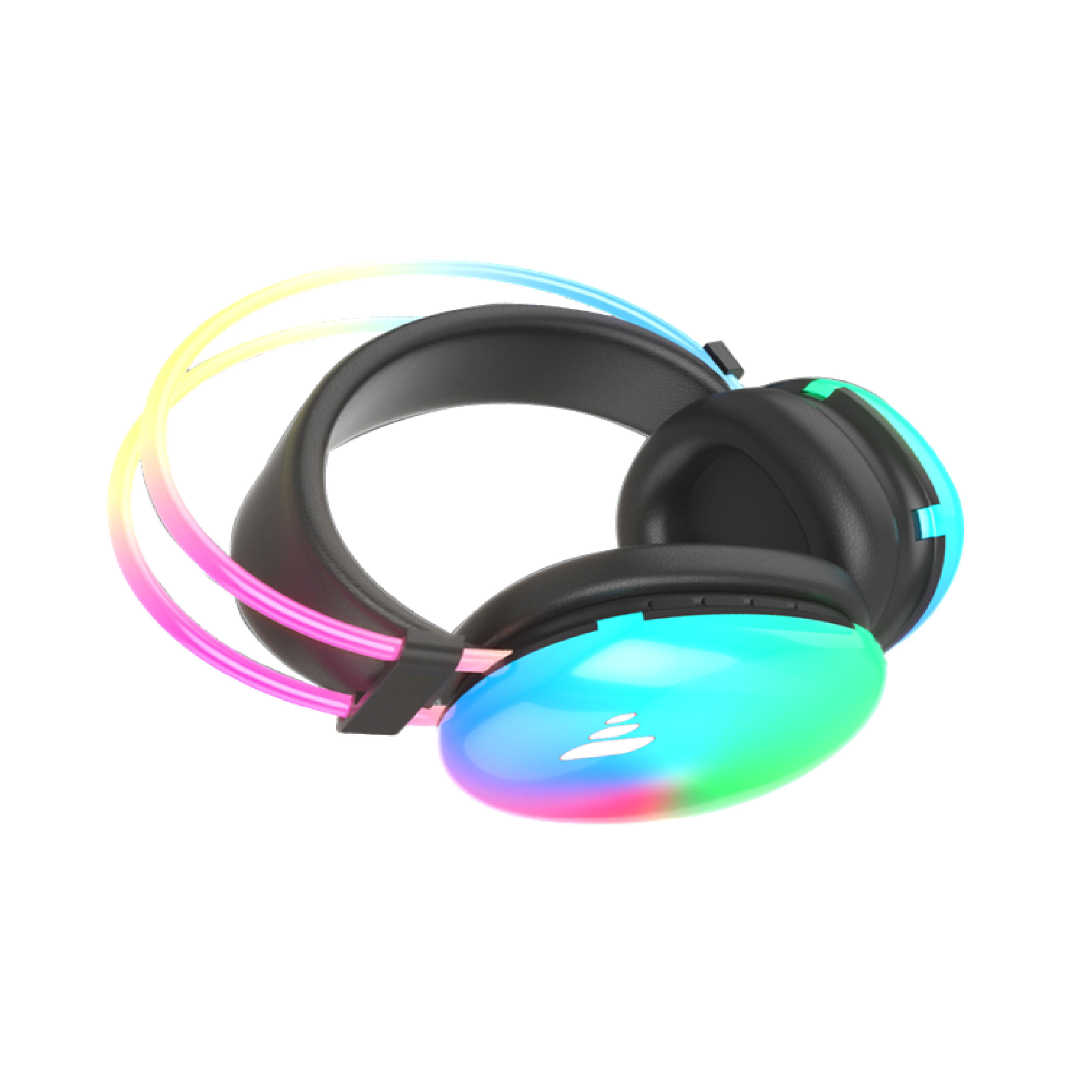 Pii Tech NeonFury Bluetooth Wireless Gaming Headphones with ANC, Vibrant LED Lights, Lery Low Latency and 50 hrs playback