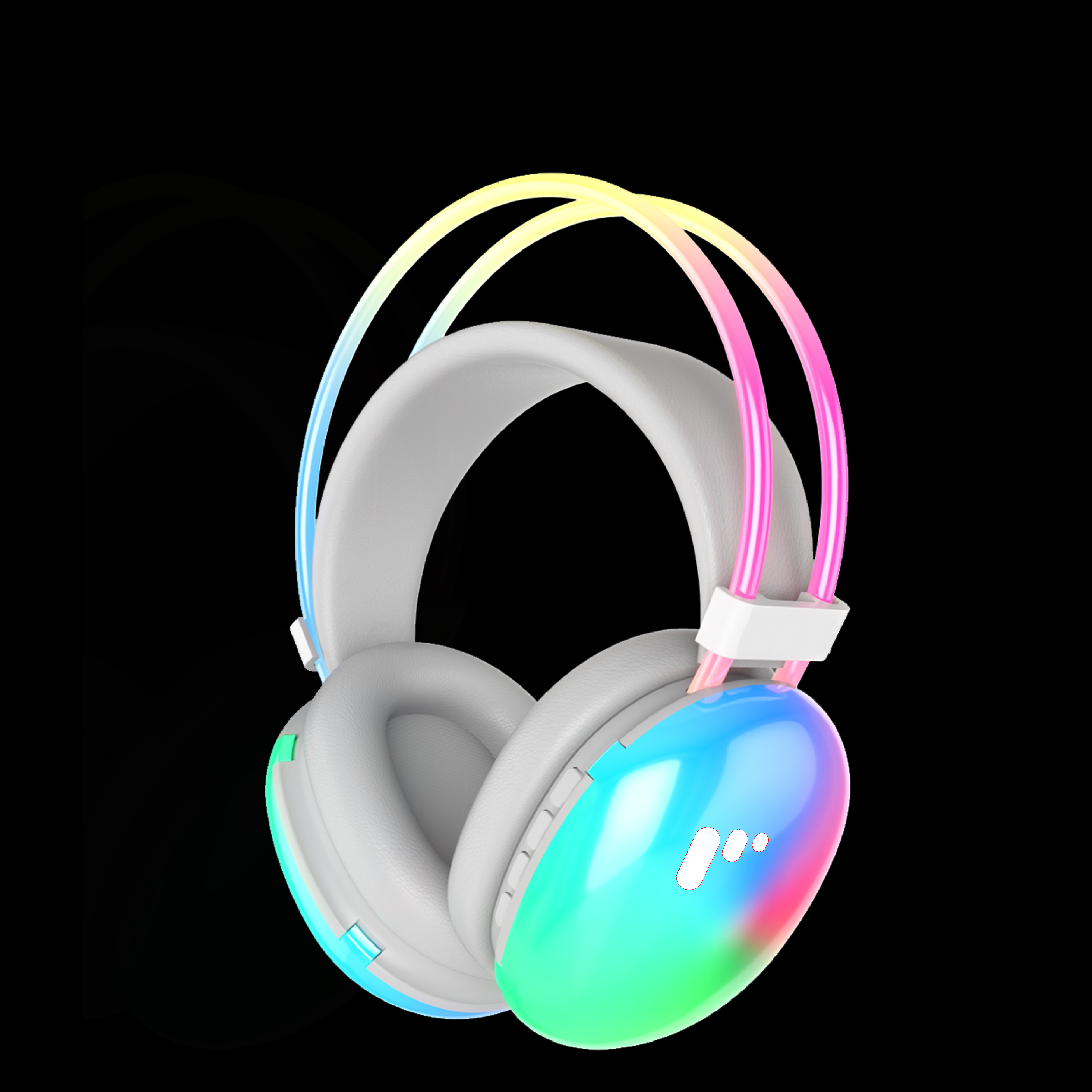 Pii Tech NeonFury Bluetooth Wireless Gaming Headphones with ANC, Vibrant LED Lights, Lery Low Latency and 50 hrs playback