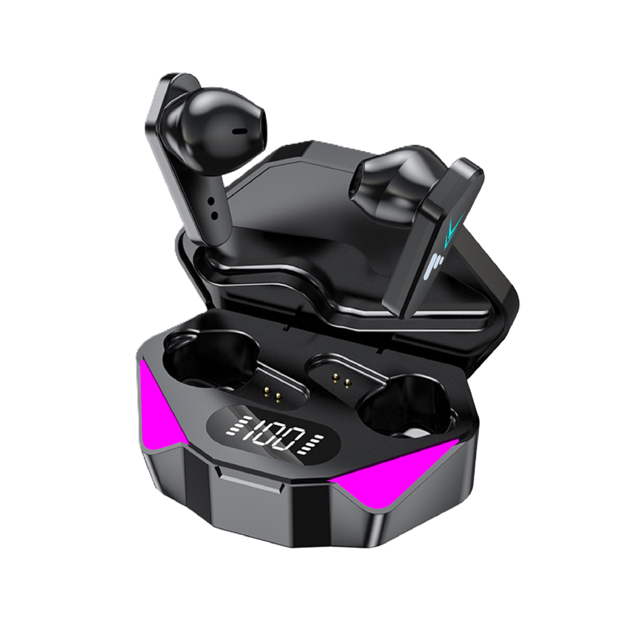 Pii Tech RaceX Super Stylish Bluetooth Gaming earbuds with LED lights