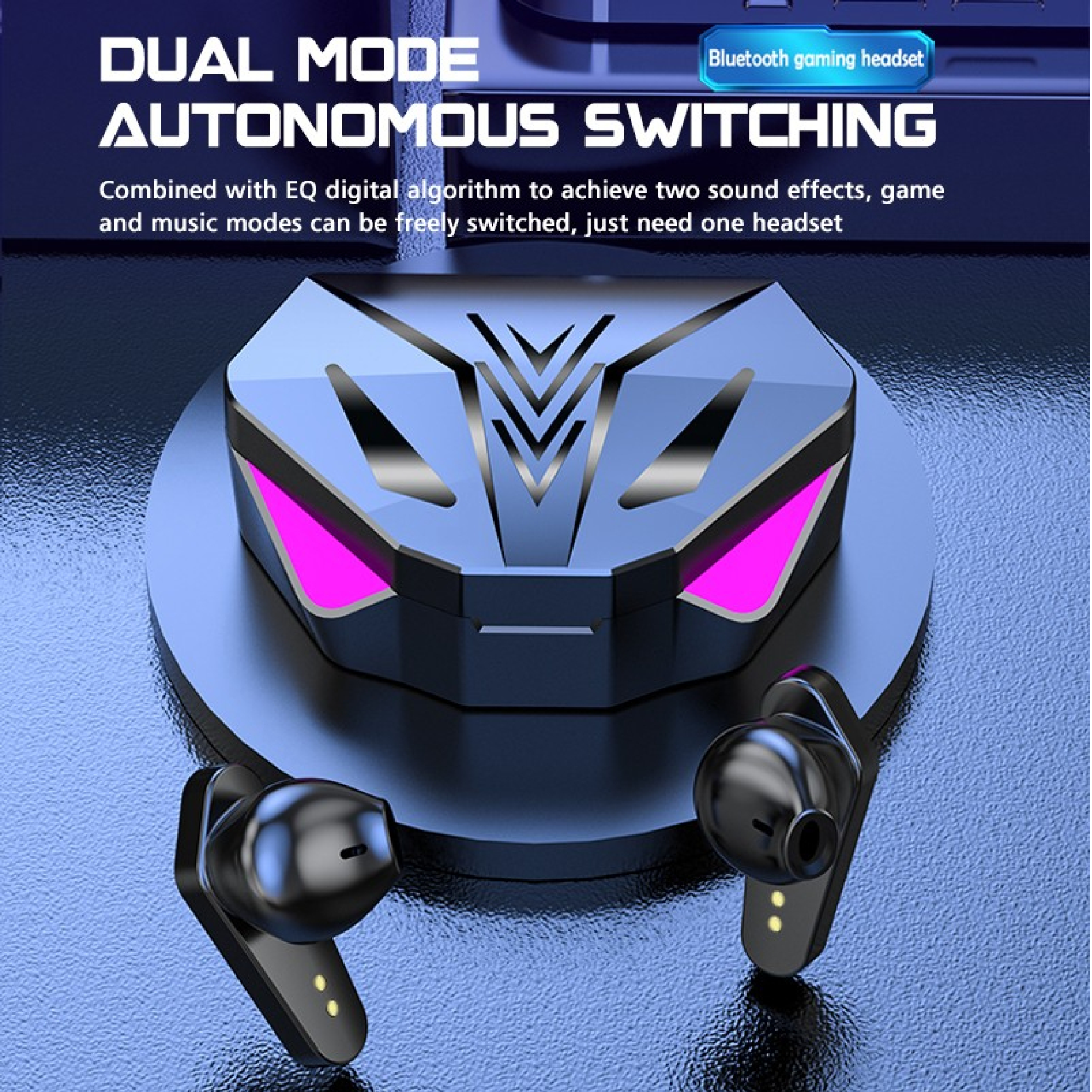 Pii Tech RaceX Super Stylish Bluetooth Gaming earbuds with LED lights