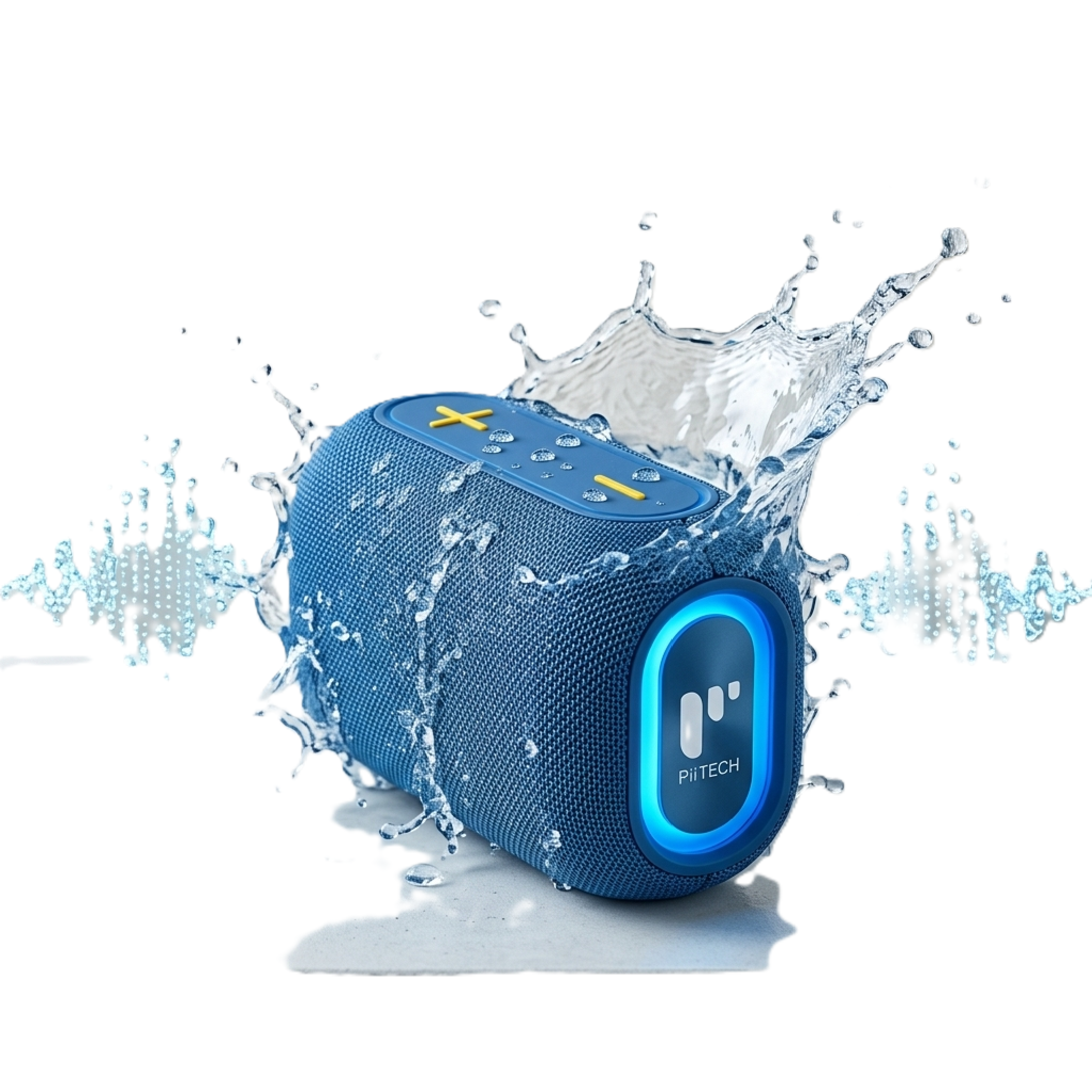 Pii Tech SonicThunder 24W Wireless Speaker with Super Powerful Sound, Vibrant LED Lights and Sleek modern design