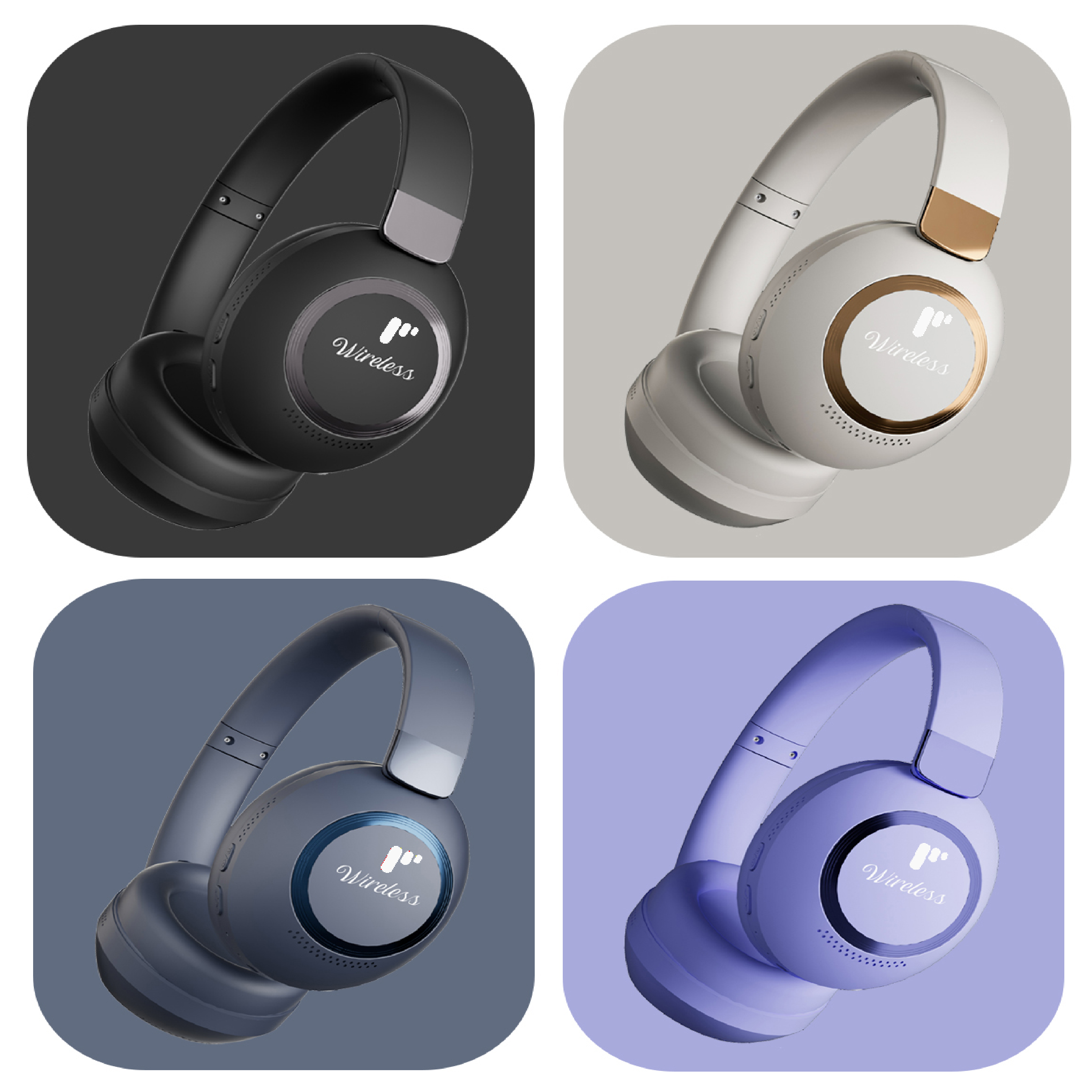 Pii Tech SoundPro X Bluetooth Wireless Headphones with Superior Bass Sound, Noise Cancellation, and upto 40 hrs playback