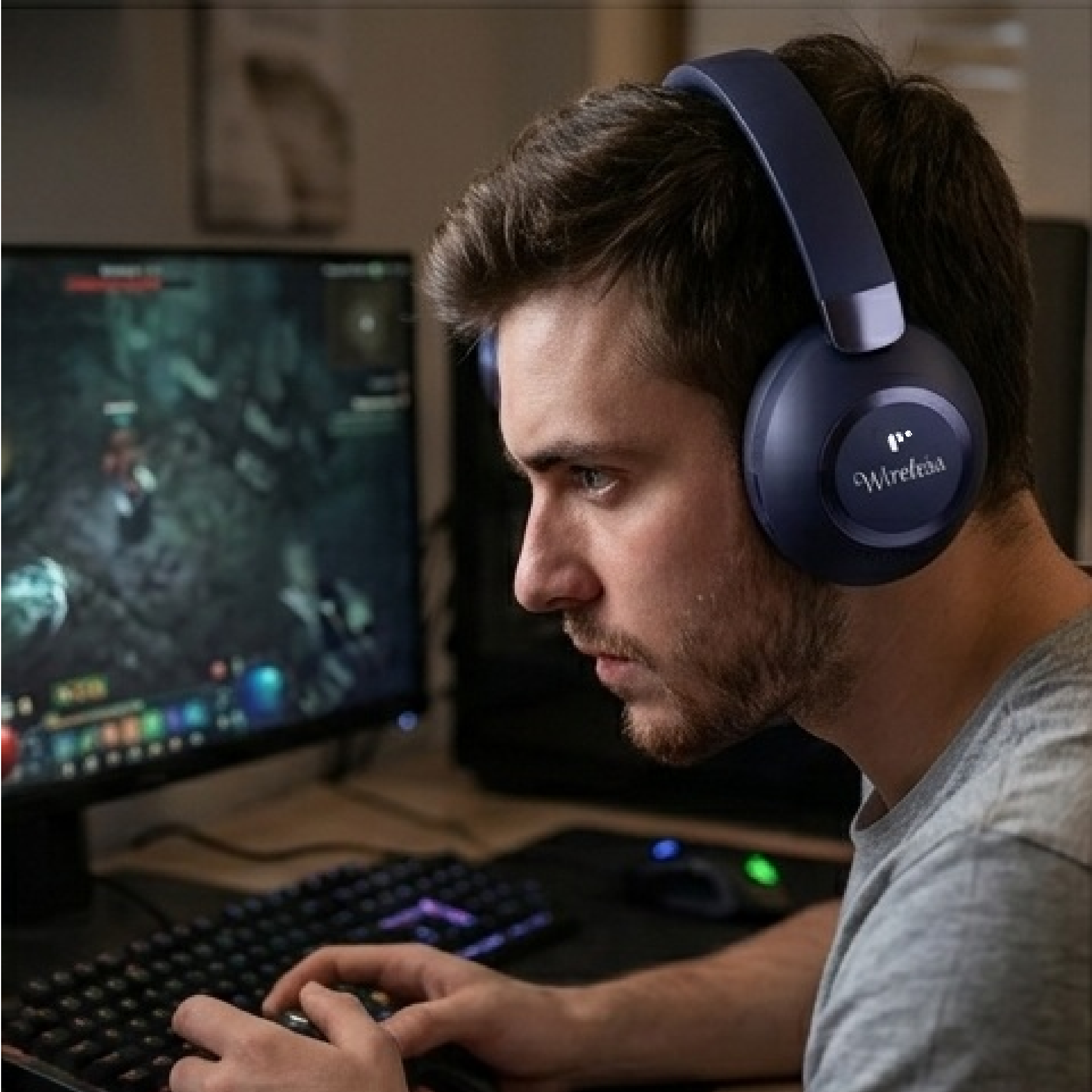 Pii Tech SoundPro X Bluetooth Wireless Headphones with Superior Bass Sound, Noise Cancellation, and upto 40 hrs playback