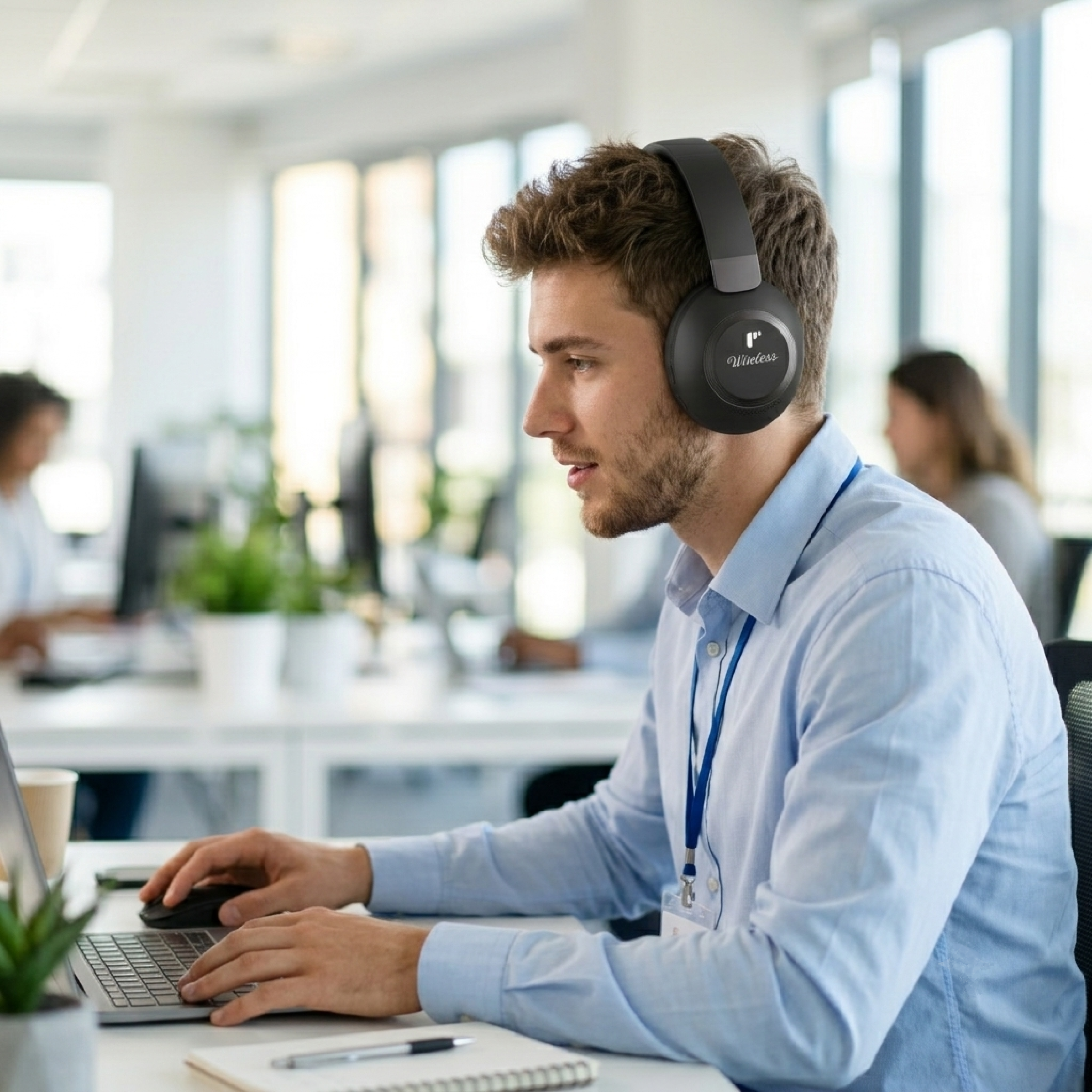 Pii Tech SoundPro X Bluetooth Wireless Headphones with Superior Bass Sound, Noise Cancellation, and upto 40 hrs playback