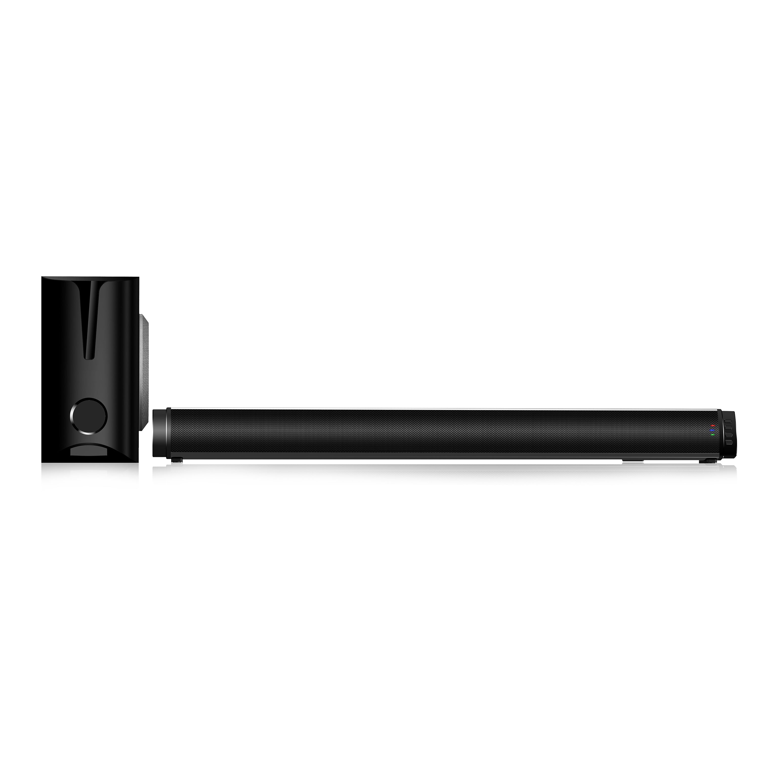 Pii Tech Soundbar and Wireless Subwoofer with 100W Max Power and 40W (RMS)