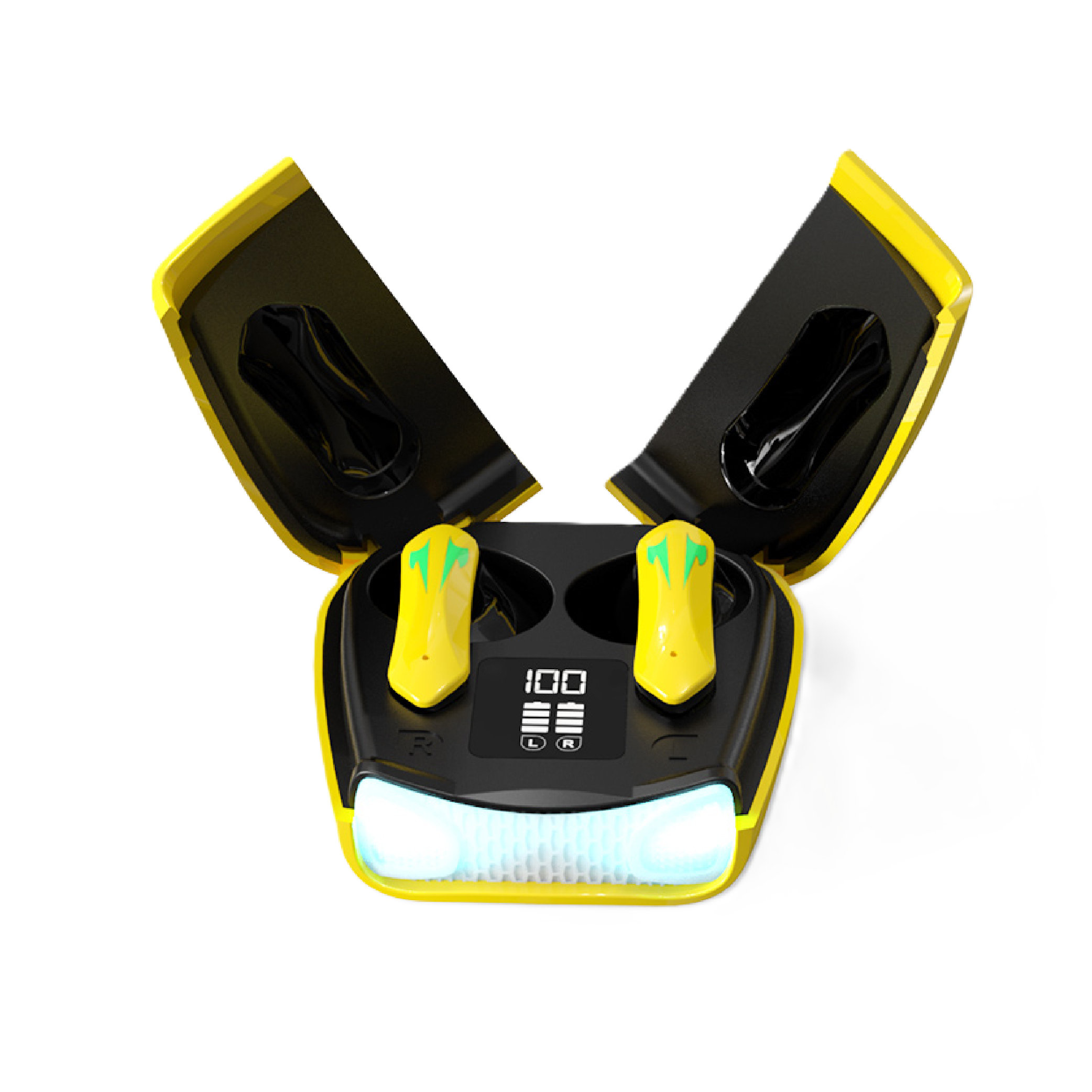 Pii Tech SpeedPro Super Stylish Bluetooth Sports/ Gaming earbuds with LED lights