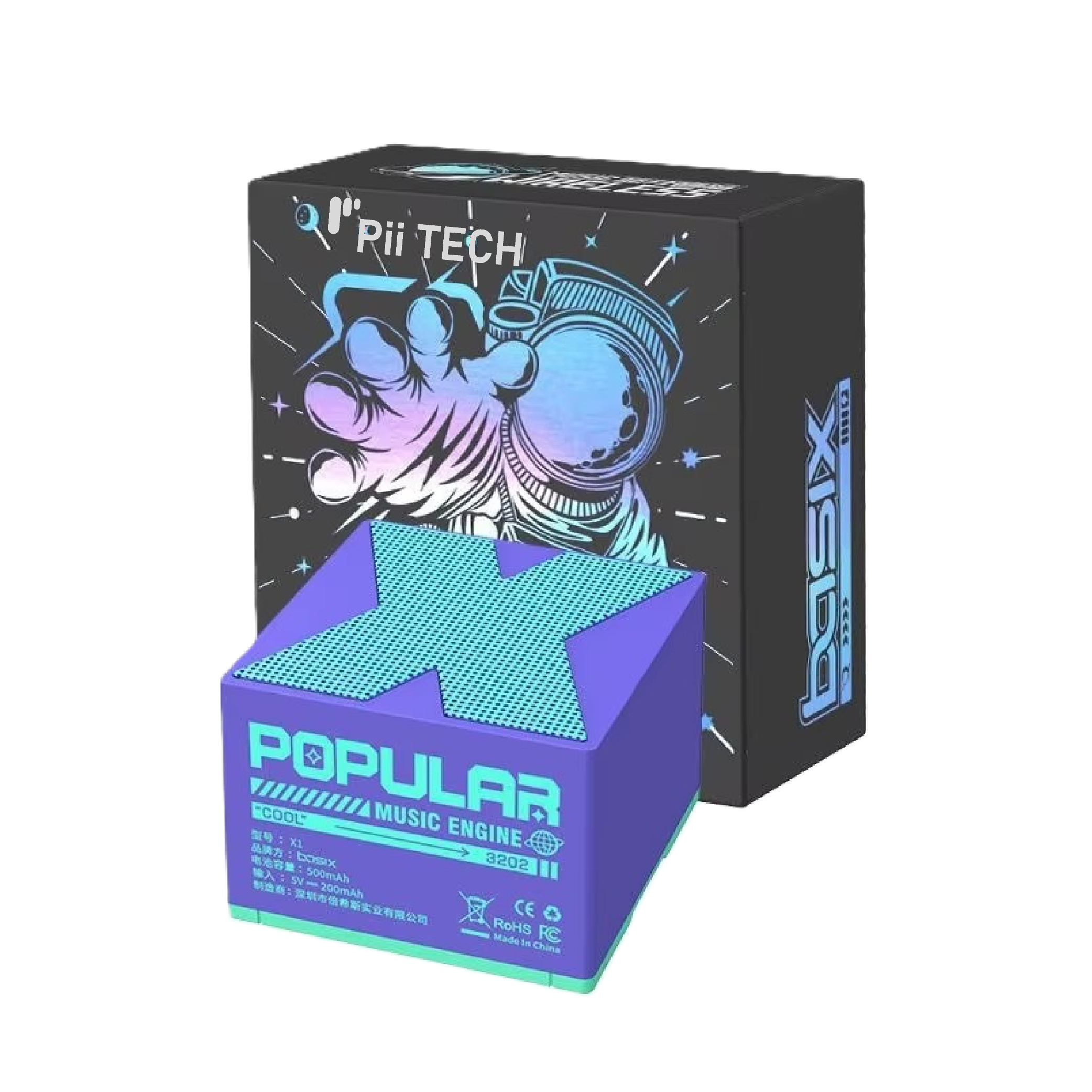 Pii Tech X1, 5W Pocket Bluetooth Wireless Speaker