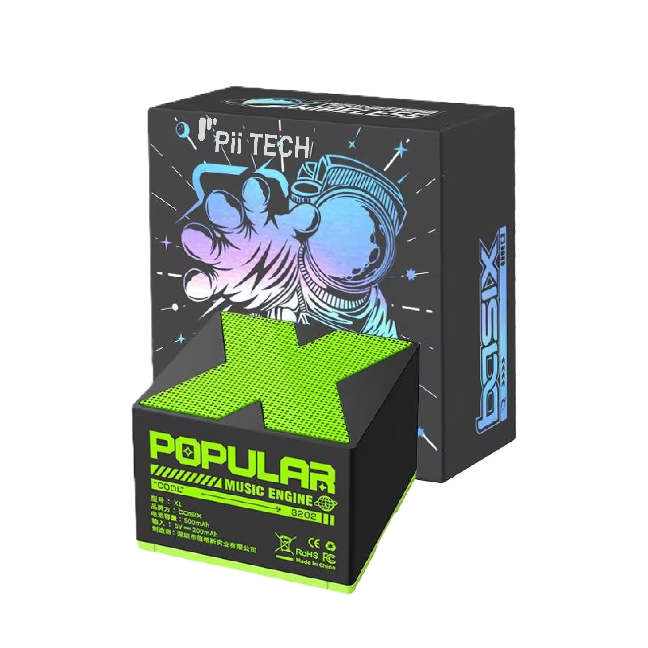 Pii Tech X1, 5W Pocket Bluetooth Wireless Speaker
