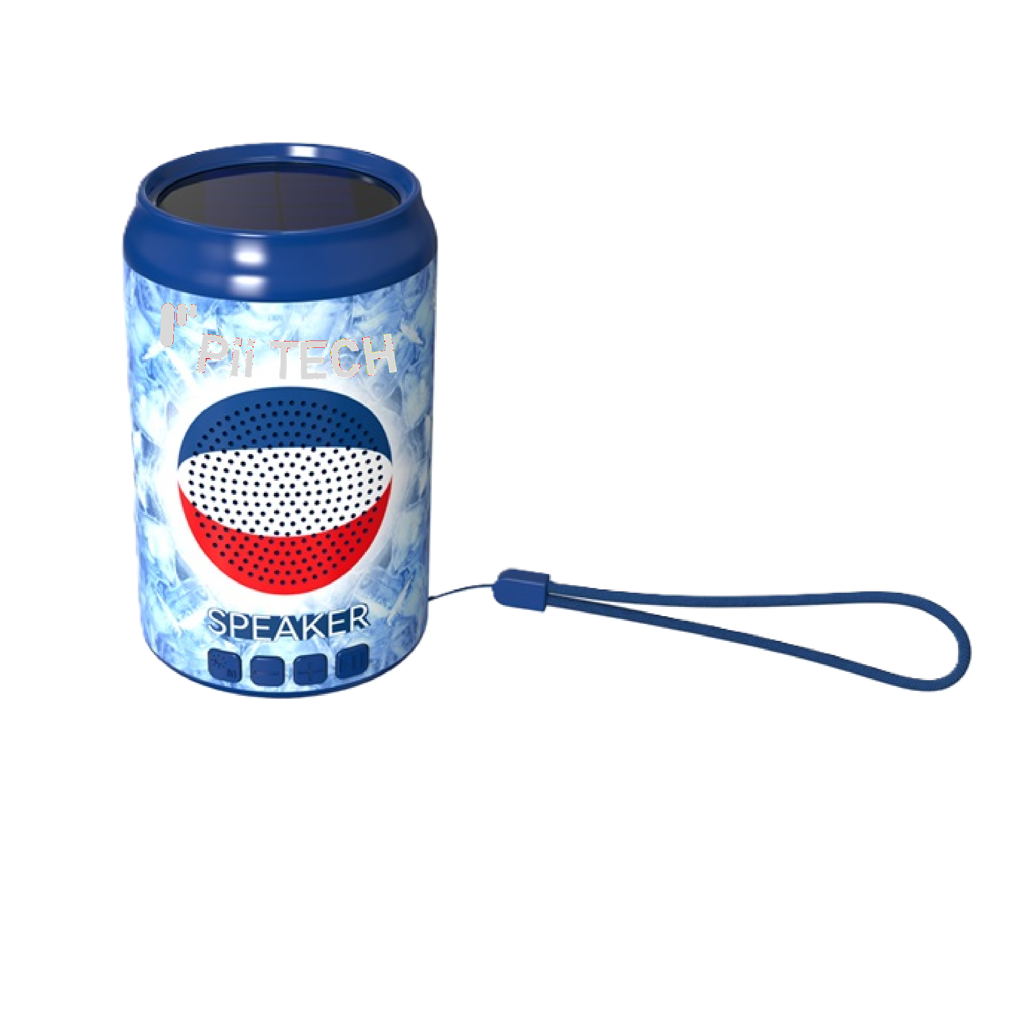Pii Tech iCan, Stylish 5W Bluetooth Speaker with Torch and Solar charging
