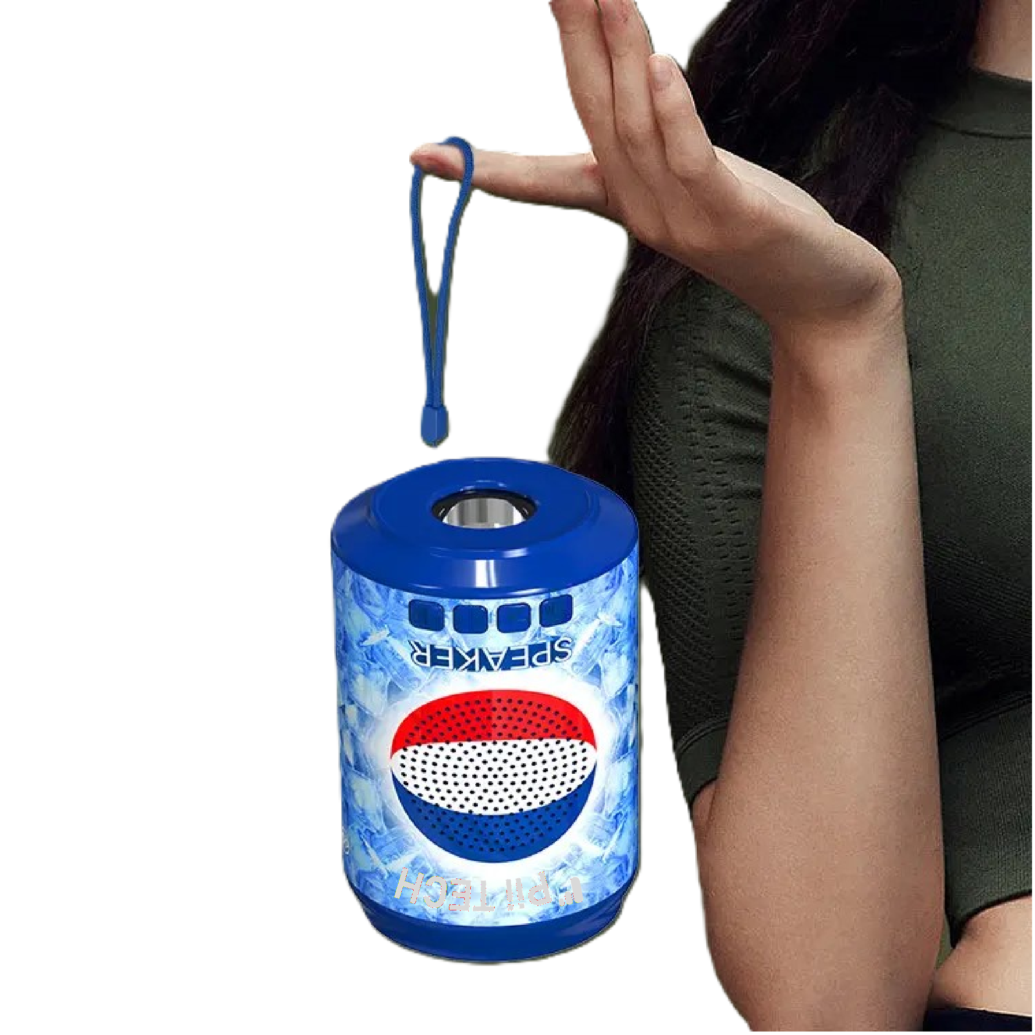 Pii Tech iCan, Stylish 5W Bluetooth Speaker with Torch and Solar charging